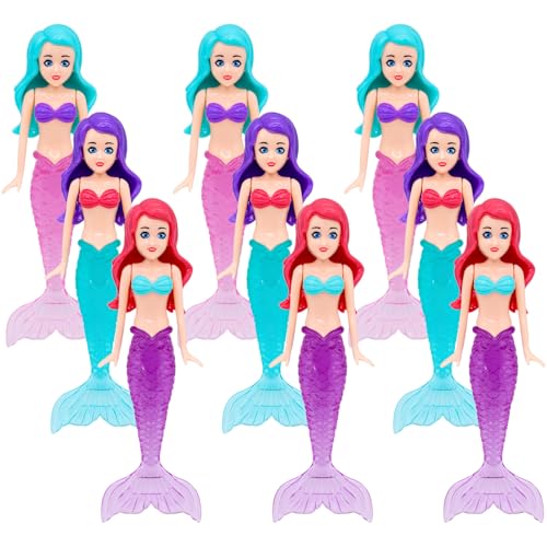 9pcs Diving Mermaid-2