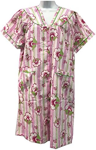 Open Front Snap Down Women Duster - House Gown - Nightgown - All Sizes Regular & Plus