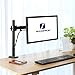 SONGMICS Single Monitor Arm Stand, Fully Adjustable Desk Mount Mount Fits 13″ to 27″ Screens Round Tube Heavy Duty 17.6lbs Sturdy and Stable UOMA01BKthumb 2
