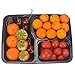 50 SZUAH Meal Prep Containers - Bento Lunch Boxes with Lids -3 Compartments Food Containers, BPA Free, Stackable & Reusable, Dishwasher/Microwave/Freezer Safe - 34 oz