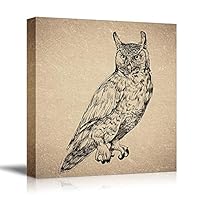 Canvas Wall Art Birds, Flowers, Owls, Butterflies Canvas Prints Home Artwork Decoration for Living Room, Bedroom - 12x12 inches