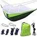 Camping Hammock, Trofoty Portable Hammock with Mosquito Net Parachute Nylon Fabric Lightweight Hammock for Beach, Traveling, Hiking, Mountain,Adventure,Outdoor Jungle