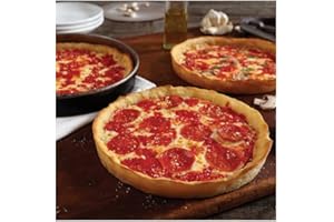 LOU MALNATI'S Lou Malnati’s Chicago Deep Dish Pizza, 6-Pack (3 Cheese 3 Pepperoni) | Handmade, Restaurant Quality