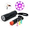 SAMS-Fly-Tying-UV-Cure-Light-and-Glue-Syringe-Coating-Tools-Kits-Flashlight-with-395-400-nm-9-Leds-Ultra-Violet