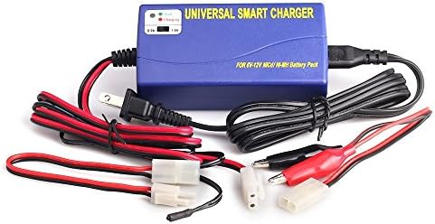 6V- 12V Universal Smart Battery Charger for 5S-10S NIMH NICD RC Car Toys Batteries Comes with Temperature Sensor and Tamiya Connectors