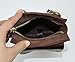 Le'aokuu Mens Leather Fashion Designer Casual Messenger Shoulder Bag Organizer Hunting Fanny Waist Belt Bag Pack