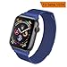 HILIMNY Compatible for Apple Watch Band 38mm 40mm 42mm 44mm, Stainless Steel Mesh Milanese Sport Wristband Loop with Adjustable Magnet Clasp for iWatch Series 1/2/3/4,Blue