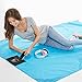 Topnuna Beach Blanket with 6 Sand Packets - Nylon Waterproof Fast Drying Lightweight Outdoor Blanket - Multipurpose for Beach Picnic Outdoor and Travel Mat with Carry Bag & Metal Pegs by