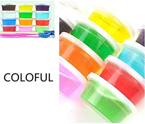 Hot Sale Slime Toys! BAESKI Clay Slime DIY Crystal Mud Play Transparent Magic Plasticine Kid Toys (Color random)