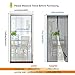 Magnetic Screen Door with Heavy Duty Curtain and Full Frame Velcro Fits Door (39