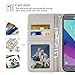 Samsung Galaxy J3 Emerge/J3 Eclipse Luna Pro/J3 Prime/Amp Prime 2 Wallet Case,MagicSky PU Leather Folio Flip Case Cover with Wrist Strap,Card Holder,Kickstand for Galaxy J3 2017, Starry Tree