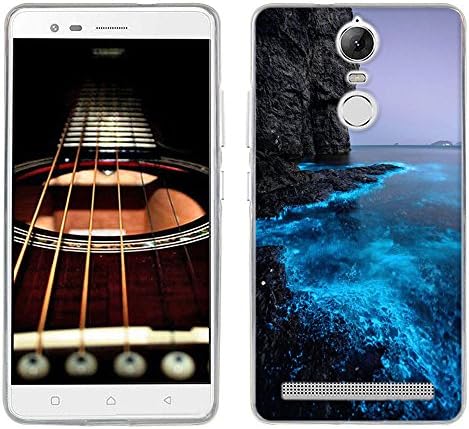Lenovo K5 Note Case Cover, FUBAODA [Impact Resistant][Shockproof][Slim Thin] Light Soft Rubber Gel TPU Silicone Printed Pattern Protective Phone Back Case Shell Bumper for Lenovo Vibe K5 Note