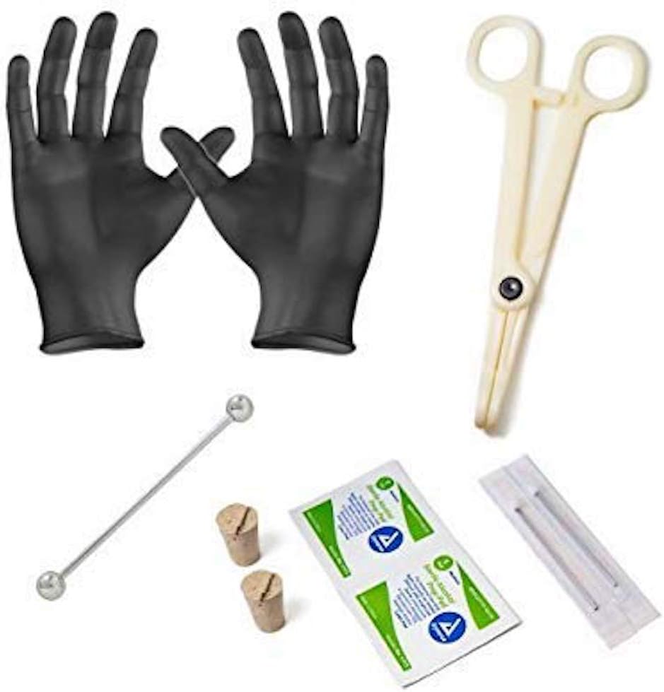Ear Industrial Barbell Piercing Kit All You Need for Professional Results All The 10pc Included