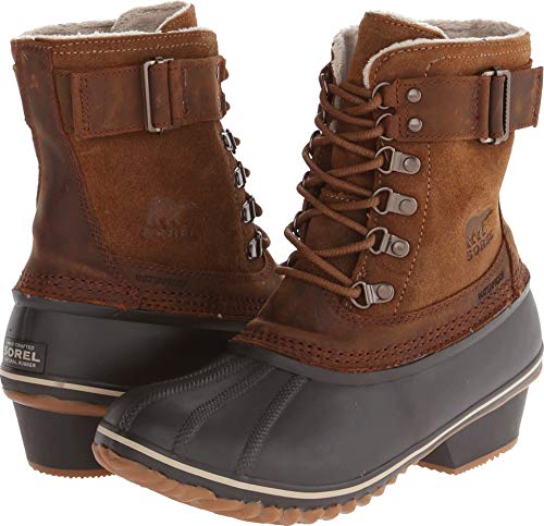 Sorel Women's Winter Fancy Lace II Boot,Elk/Grizzly Bear,9.5 M US (Best Winter Boots With Arch Support)