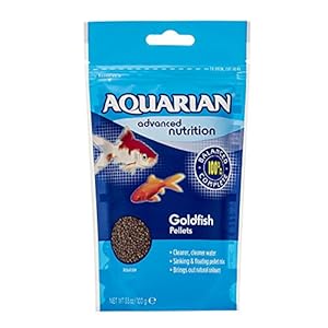 AQUARIAN Complete Nutrition, Aquarium Goldfish Food Pellets Also Suitable For Small Pond Fish, 100 g Bag