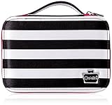 Caboodles Obsession Cosmetic Valet, Black/White Stripe, 0.61 Pound
