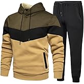 Lavnis Men's Tracksuits Sweatsuits for Men Hoodie Athletic Track Suits 2 Piece Set Casual Hooded Outfits