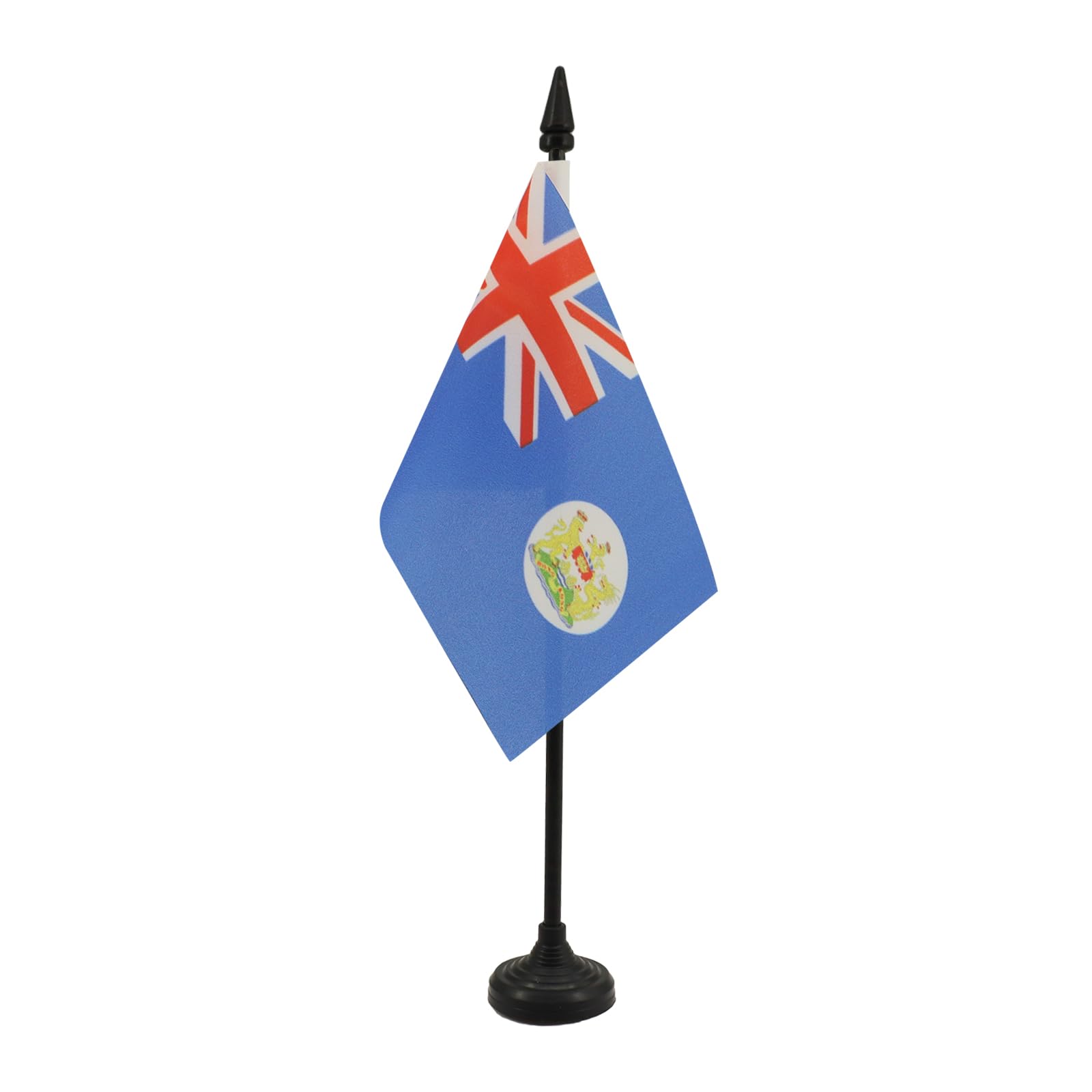 AZ FLAG - Hong Kong Old Table Flag 4'' x 6'' - Hong Konger Office Mini Banner 100% Polyester 15 x 10 cm - Mini Desk Flag with 10'' Pole and Black Plastic Base