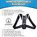 STALSTOL Posture Corrector for Women & Men-Adjustable Support Brace- Upper Back Pain Relief-Effective and Comfortable Posture