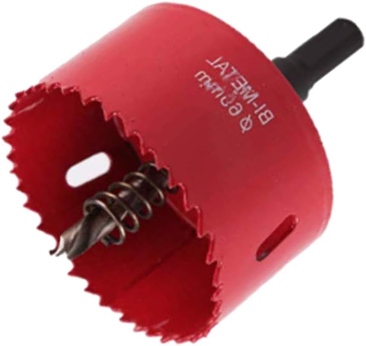 65mm Hole Saw Cutter M42 Bi-Metal Hole Saw Drill Bit for Wood Plastic Aluminum, Multicolor