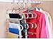 Drhob 1PCS Multi-Purpose Metal Magic Pants Hanger Closet Hangers Space Saver Storage Rack for Hanging Jeans Scarf Tie