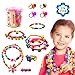 SOTOGO 270 Pieces Snap Beads Pop Beads Art Crafts for DIY Jewelry Making Set Toys (Do Not Need String) - Hair Clasp,Necklace, Bracelet and Ring, Best Toys Gift