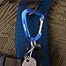 KAMOTA Carabiners, 2 Pack 12KN Aluminium Wiregate Carabiners for Hammocks Clipping On Camping Accessories Keychains and More