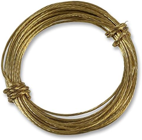 Duratool Brass Picture Wire, 6m - Strong Hanging Wire for Pictures & Mirrors, Holds Up to 2kg - D01229