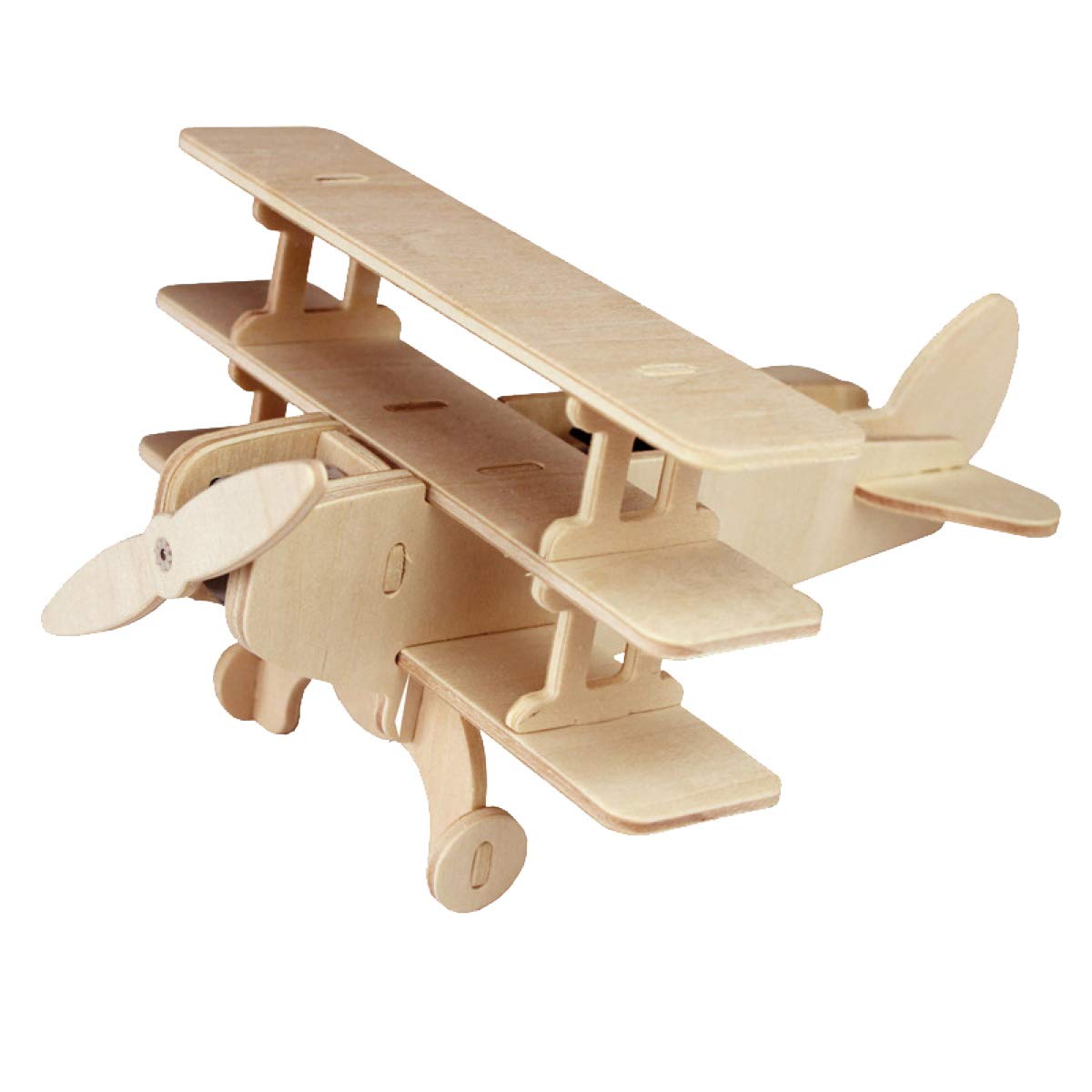 Pebaro 830/5 Solar Wooden Construction Kit 3D Puzzle Triplane