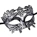 Mens Masquerade Mask Greek Roman Party Mask Mardi Gras Halloween Mask Silver Black