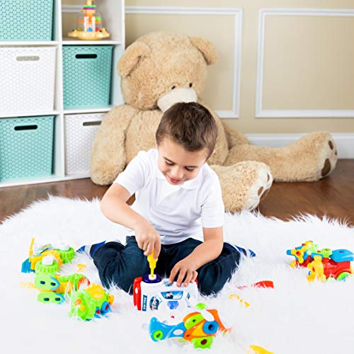 Toy To Enjoy Take-Apart Toys with Tools - Dinosaur & Vehicle Construction Building Play Set - for Child Development & Creativity - Pack of 9