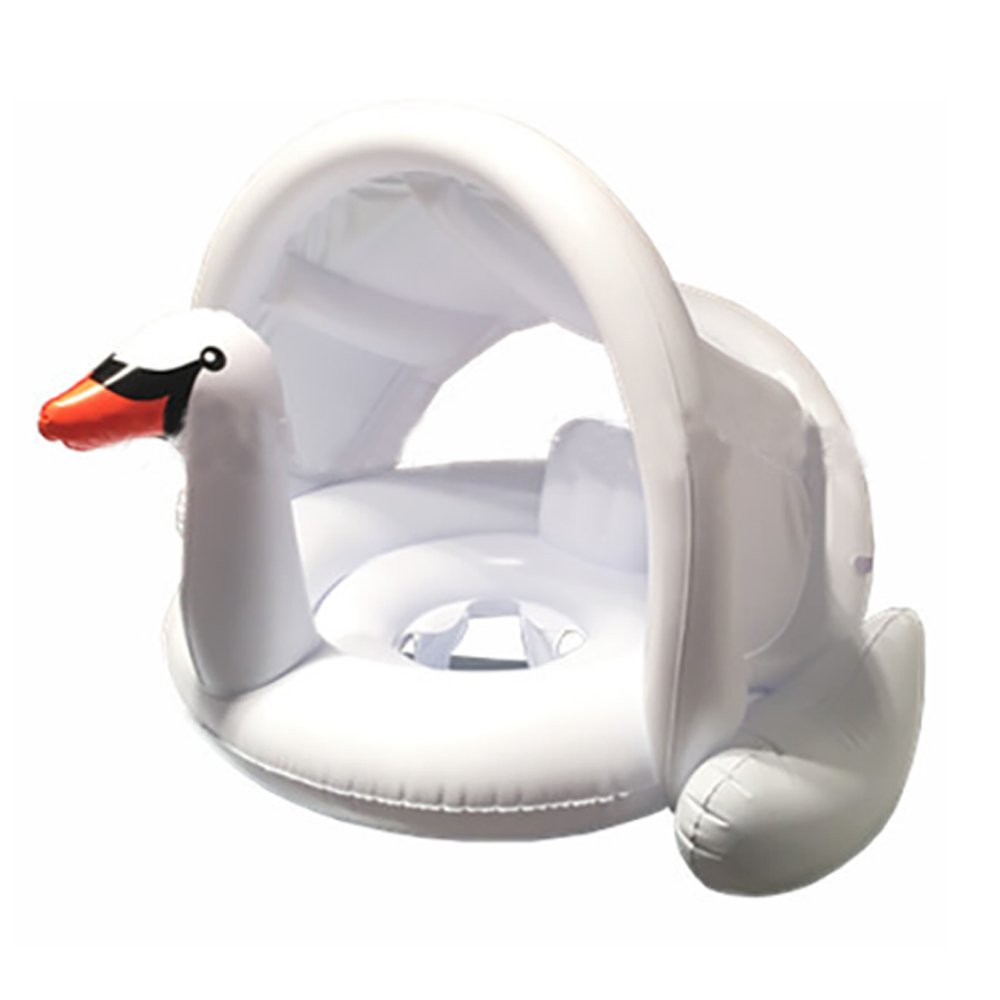 flamingo baby float with canopy