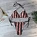 Leadmall Women’s Brazilian Bikini Set | Ladies Sexy Stripe Halter Thong Swimsuit Two Piece Side Tie Bow Swimwearthumb 3