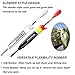 thkfish Fishing Bobbers Fishing Floats and Bobbers Slip Bobbers for Fishing Balsa Floats Crappie Fishing Bobbers 1/6oz(3.47