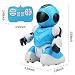 Elemusi Remote Control Wireless Mini Robot Interactive Programmable Robot Toys with Sliding,Song,Music,Tongue Twister,Math,Great Birthday Gift for Kids. (Blue)thumb 2