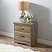 South Shore Versa 2-Drawer Nightstand, 0, Weathered Oak