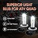 50W LED Headlights Bulbs for Polaris Ranger 400 500 700 800 RZR 570 Super White Lamp Bulbs