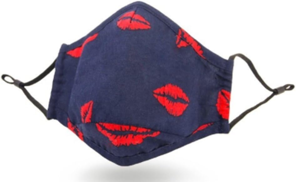 Healthy Air Mask® PM2.5 Blue KISS-with Valve + 2 Filter Set Dust and Allergy Mask (Various Prints)