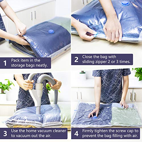 Suob-Vacuum-Storage-Bags-Travel-Storage-Compression-Bags-4-Pack-28x-20-4-Pack-24x-16-77-More-Storage-for-Blanket-Pillows-Clothes-and-Bedding