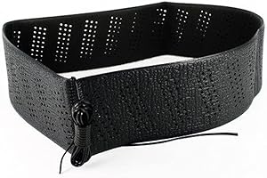 FINOO Generic Black Lace-On Steering Wheel Cover Grip Classic Stretch Accessory Auto Vehicle