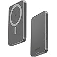 HINOVO for Magsafe Portable Charger 5000mAh, Magnetic Power Bank Compatible with iPhone16/ 15/14/13/12, Battery Pack for iPhone 0.35", PD 20W & 15W Wireless Charging