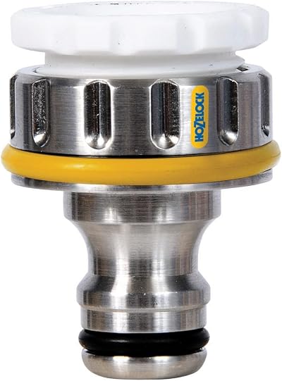 Hozelock Metal Tap Connector 21mm-26.5mm (1/2-3/4 Inch) External Threaded Taps
