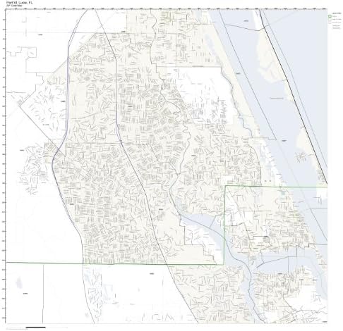 Port St Lucie Fl Zip Code Map Amazon.com: ZIP Code Wall Map of Port St. Lucie, FL ZIP Code Map 