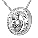Eternally Loved No Longer by My Side,Forever in My Heart Carved Locket Cremation Urn Necklace for mom & dad