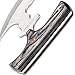 Timber Wolf Reaper Urban Ulu With Sheath - Stainless Steel Blade, Full Tang, Wooden Handle Scales - Length 4 3/4