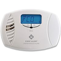 First Alert CO615 Dual-Power Plug-In Carbon Monoxide Detector with Battery Backup and Digital Display, White