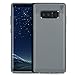 Galaxy Note 8 Case,YockTec Soft Silicon Shockproof Luxury Imitation leather striae Design Protection Cover for Samsung Galaxy Note 8 Smartphone,Gray (Gray)