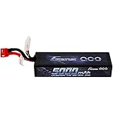 Gens ace LiPo Battery Pack 5000mAh 50C 2S 7.4V HardCase 21 with Deans T Plug for RC Car Boat Truck Roar Approved