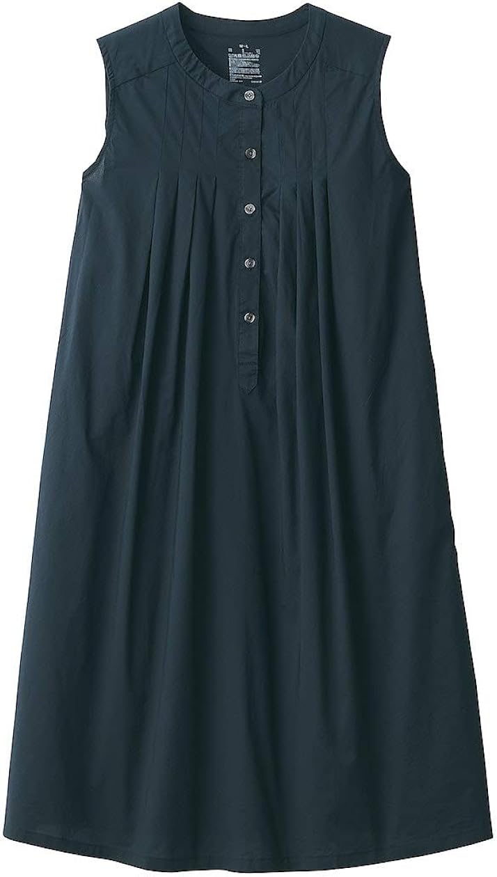 Amazon Co Jp 無印良品 マタニティチュニック インド綿平織授乳に便利なノースリーブワンピース マタニティ レディース 黒 M L 服 ファッション小物