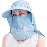 Outdoor UPF 50+ UV Sun Protection Waterproof Breathable Face Neck Flap Cover Folding Sun Hat for Men/Women